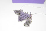 Pewter jewelry , The music I sing to memorial guitar pick necklace, personalized jewelry , custom hand stamped jewelry, handstamped jewelry