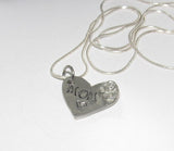 Personalized mom necklace , Pewter Mimi charm necklace, mothers jewelry, custom hand stamped jewelry gift for grandma