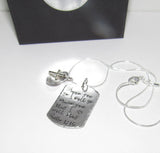 personalized Ruth 1:13, mommy necklace where you go I will go . Personalized hand stamped jewelry. Handstamped gift for her.