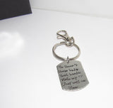 Pewter So there's these kids that stole my heart they call me mom or dad, Key ring with kids names, custom personalized handstamped jewelry