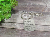 Pewter So there's these kids that stole my heart they call me mom or dad, Key ring with kids names, custom personalized handstamped jewelry