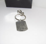 Pewter So there's these kids that stole my heart they call or dad, Key ring with kids names, custom personalized hand stamped jewelry