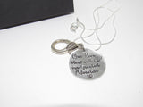 Our love story personalized Ring holder necklace , mother to be gift, hand stamped new mom or mommy  to be necklace handstamped jewelry