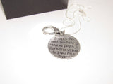 personalized Ring holder necklace , custom personalized mother to be gift, hand stamped new mom or mommy  to be necklace handstamped jewelry