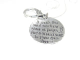 personalized Ring holder necklace , custom personalized mother to be gift, hand stamped new mom or mommy  to be necklace handstamped jewelry