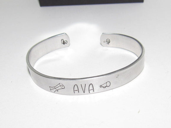 personalized pewter cuff bracelet with your wording , custom handstamped  jewelry, customized jewelry, handstamped jewelry