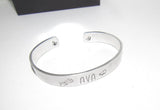 personalized pewter cuff bracelet with your wording , custom handstamped  jewelry, customized jewelry, handstamped jewelry