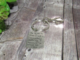 Pewter So there's this boy that stole my heart they call me mom, Key ring with kids names, custom personalized hand stamped jewelry