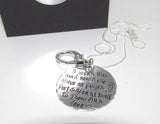 personalized Ring holder necklace , custom personalized mother to be gift, hand stamped new mom or mommy  to be necklace handstamped jewelry