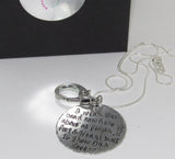 personalized Ring holder necklace , custom personalized mother to be gift, hand stamped new mom or mommy  to be necklace handstamped jewelry