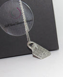 Mama needs coffee hand stamped pewter necklace, personalized coffee lover gift,  custom stamped gift for mom, morning coffee gift