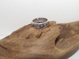 Moon and stars Personalized Adjustable stamped ring,  inspiration rings, adjustable silver ring, stamped jewelry, boho  moon ring