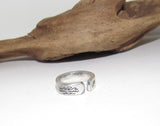 Customizable stamped ring, Personalized Adjustable stamped ring, inspiration rings,  stamped jewelry, boho beachring