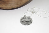 John 6 lord where shall we go necklace, Spiritual personalized jewelry for mom, Bible quote necklace, Mothers custom hand stamped jewelry