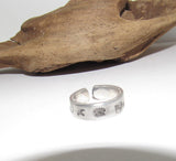 Customizable stamped ring, Personalized Adjustable stamped ring, inspiration rings,  stamped jewelry, boho beachring