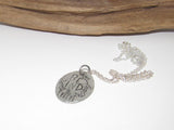 Pewter Be Kind necklace,reminder necklace,  personalized jewelry for mom, Mothers custom hand stamped jewelry