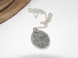 Pewter Be Kind necklace,reminder necklace,  personalized jewelry for mom, Mothers custom hand stamped jewelry