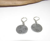 Custom personalized paw print earrings, dangle drop Dog mom earrings, pet lover gifts for her, puppy mom gifts, custom hand stamped jewelry