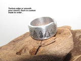 Trees Inspirational Ring, Nature Inspirational Ring ,Personalized Silver Hand Stamped Ring,  Forest Aluminum Hand Stamped Ring