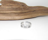 Stamped turtle ring, Personalized Adjustable stamped ring, turtle lover stamped jewelry, boho beachring