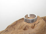 Butterflies Inspirational Ring, Nature Inspirational Ring ,Personalized Silver Hand Stamped Ring, Aluminum Hand Stamped Ring