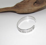 All who wander are not lost cuff bracelet, inspirational bracelet, custom hand stamped bracelet, best friend gift,