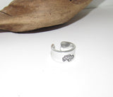 Pewter silver Off road truck ring, rock climber ring, Personalized Adjustable stamped ring,  stamped jeep jewelry, boho ring
