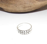set of 3 skinny name rings, Personalized Silver Stacking Ring, 2mm Mother's Ring, Best Friend Ring, Graduation Ring, moms Anniversary gift