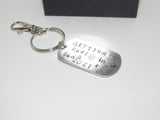 pregnancy's announcement gift, mom to be keyring , stamped keyring for dad or mom, personalized baby announcement gift, baby shower gift