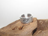Pick your state Adjustable stamped ring,  NC  aluminum ring, inspiration rings, adjustable silver ring, stamped jewelry,