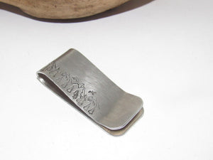 Custom mountain theme money clip for dad, western them money clip, groomsmen gift, gift for husband, graduation gift for him
