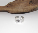 Pick your state Adjustable stamped ring,  NC  aluminum ring, inspiration rings, adjustable silver ring, stamped jewelry,