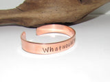 What would Dolly do cuff, country girl jewelry, custom stamped jewelry, personalized jewelry, brides maids gifts,