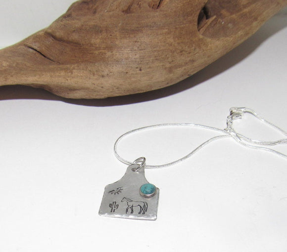 Cow tag necklace , personalized necklace pendant, horse lover gift, western jewelry for her, pendant necklace