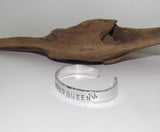Sterling silver pageant awards cuff bracelet, personalized award gifts, pageant jewelry, princess bracelet