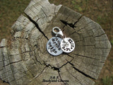 Sterling  mother of the bride/groom charm bracelet charm , custom european charm , personalzied hand stamped charm