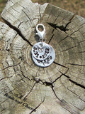 Sterling  mother of the bride/groom charm bracelet charm , custom european charm , personalzied hand stamped charm