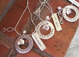 Nurse necklace Live Love Heal , engraved jewelry RN necklace, LPN necklace , CNA necklace, nurse gift handstamped jewelry