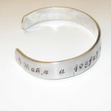 Make a joyful noise unto the Lord, hand stamped jewelry, cuff bracelet, Hand stamped jewelry, personalized, engraved jewelry, custom stamped