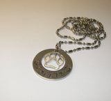 Pet mom necklace, custom personalized hand stamped jewelry , animal lover necklace handstamped jewelry