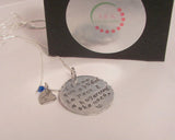 I love you a bushel and a peck and a hug around the neck, custom Hand stamped jewelry,  personalized mothers necklace with kids initals