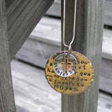 For I know the Plans I have for you custom hand stamped jewelry, personalized religious necklace, Jeremiah 29:11