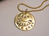 Gold mommy necklace with kids names, personalized jewelry and gifts,  custom hand stamped necklace for mom , anniversary gift for her